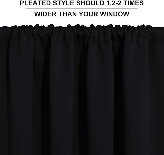 RYB HOME Short Blackout Curtains - Image 6