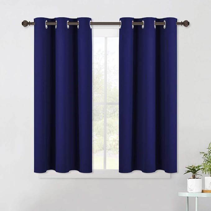 NICETOWN Royal Blue Blackout Draperies Curtains, All Season Thermal Insulated by NICETOWN