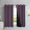 NICETOWN 100% Blackout Lined Curtains, 1 Pair, 2 Thick Layers Completely by NICETOWN