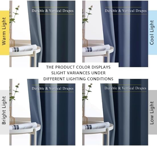 NICETOWN Room Darkening Curtains 108 inch Length - Image 7