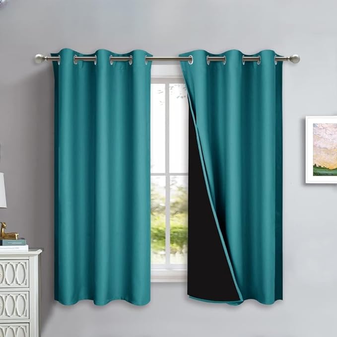NICETOWN 100% Blackout Short Curtains by NICETOWN