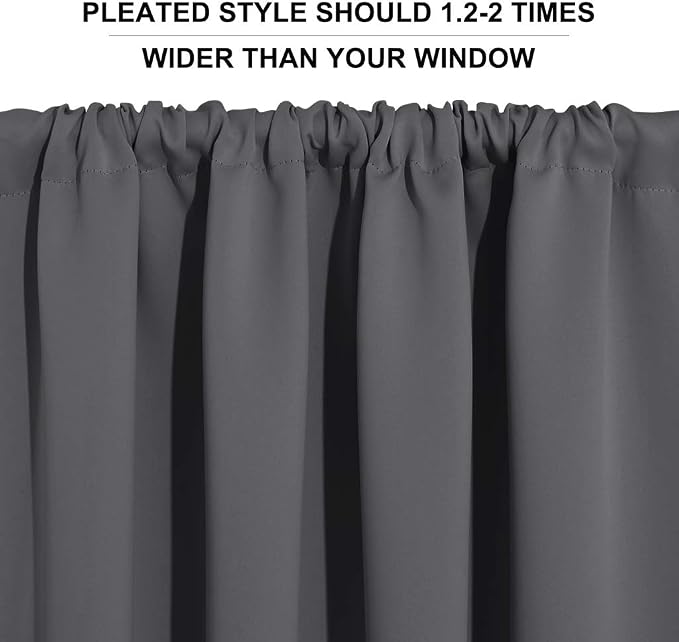 RYB HOME Short Blackout Curtains - Image 6