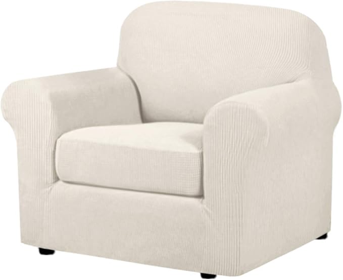 H.VERSAILTEX 2-Pieces Armchair Cover Chair Slipcovers by HVERSAILTEX