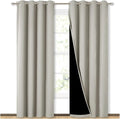 NICETOWN 100% Blackout Window 84in Curtain Panels, Cold and Light Blocking by NICETOWN