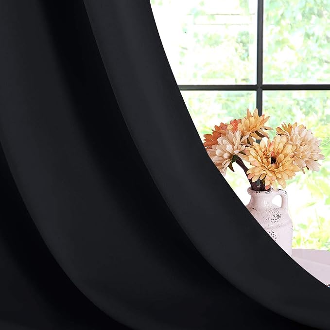 NICETOWN Living Room Blackout Curtain Panels, Autumn/Winter Thermal Insulated - Image 5
