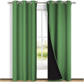 NICETOWN Blackout Curtains 80 inches Long, 2 Pieces, Forest Green, Full Light by NICETOWN