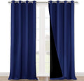 NICETOWN 100% Blackout Curtains 108 inches Long, Noise Reduction Window by NICETOWN
