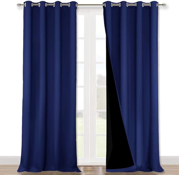NICETOWN 100% Blackout Blinds, Royal Blue, Laundry Room Decor Window Treatment by NICETOWN