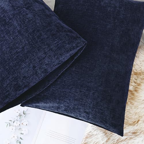 CaliTime Throw Pillow Covers Decorative 20 X 26 Inches Pack of 2 Cozy Chenille - Image 5