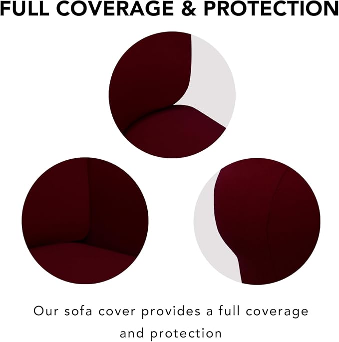 PureFit Super Stretch Sofa Slipcover – Spandex Non Slip Soft Couch Sofa Cover - Image 4
