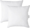 LANE LINEN 26x26 White Throw Pillow Inserts – Pack of 2 White, Fluffy by LaneLinen