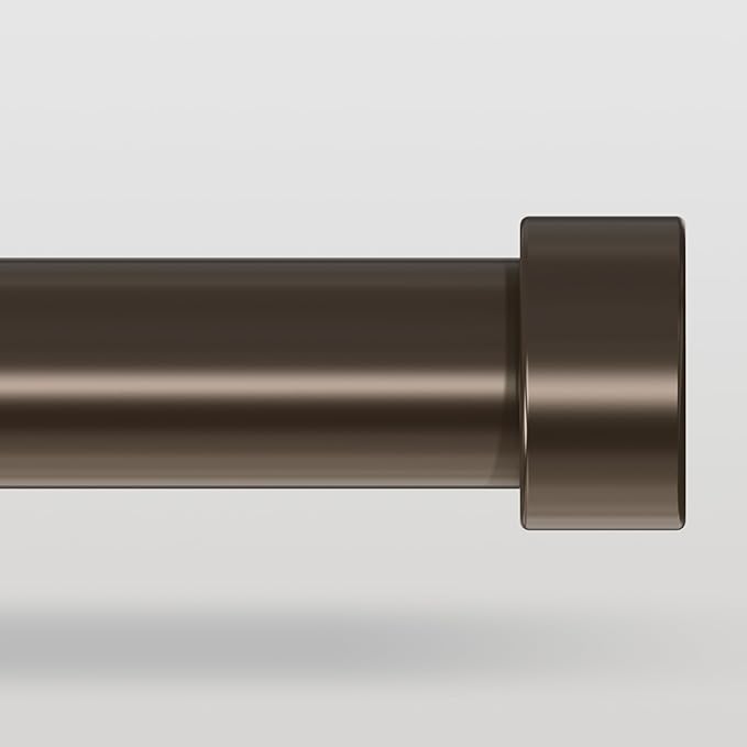 Bronze Curtain Rods for Windows 36 to 176 Inch, Size:36-176 Inch by VOIIYCurtainRods