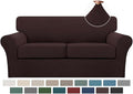 Turquoize 3 Piece Sofa Covers For 2 Cushion Couch Sofa Slipcover Soft Couch by Turquoize