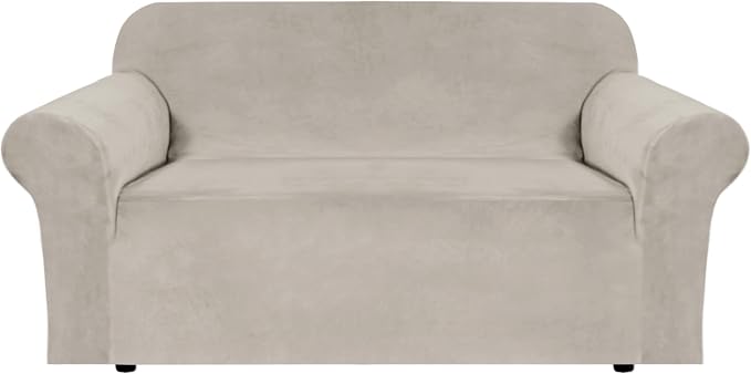 H.VERSAILTEX Stretch Velvet Loveseat Covers by HVERSAILTEX