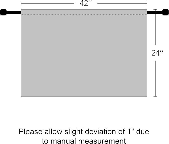 RYB HOME Cafe Blackout Curtains 24 inch Length, RV Curtains - Image 7
