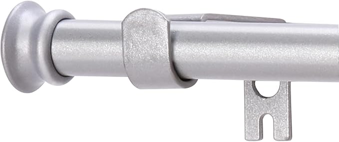 Standard Decorative Window Curtain Rods 30 to 88 Inch, 5/8 Inch Diameter Small by Alskarhem