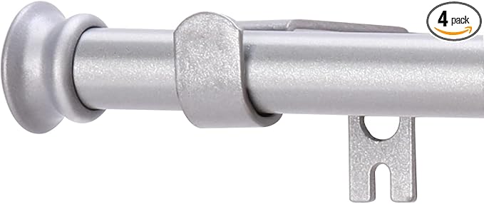 Standard Decorative Window Curtain Rods 30 to 116 Inch, 5/8 Inch Diameter Small by Alskarhem