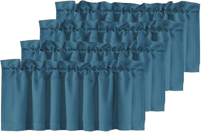 H.VERSAILTEX Blackout Valances for Windows, Kitchen Valance Curtains for Living by HVERSAILTEX