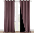 NICETOWN Full Shading Curtains for Windows, Super Heavy-Duty Black Lined by NICETOWN