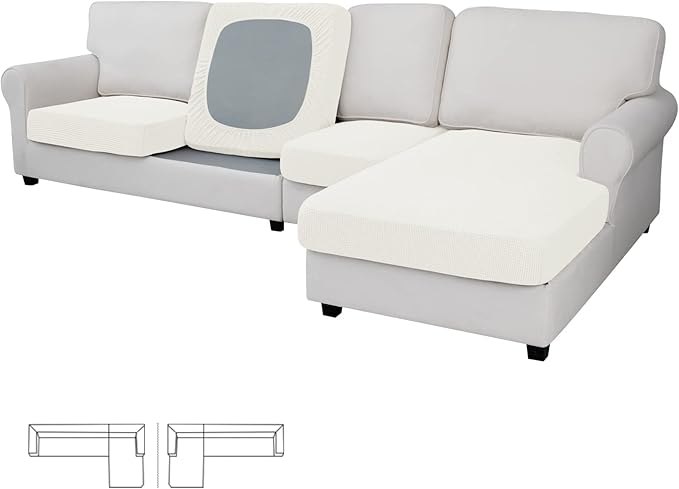 Easy-Going Stretch 4 Pieces Couch Cushion Covers by Easy-Going