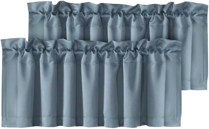 H.VERSAILTEX Blackout Valances for Windows, Kitchen Window Valance Curtains for by HVERSAILTEX