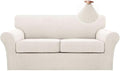 Turquoize 3 Piece Sofa Covers For 2 Cushion Couch Sofa Slipcover Soft Couch by Turquoize