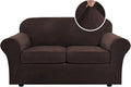 H.VERSAILTEX Real Velvet Plush 3 Piece Stretch Sofa Covers Couch Covers by HVERSAILTEX