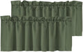 H.VERSAILTEX Blackout Kitchen Curtain Valances, Short Window Valance Curtains by HVERSAILTEX