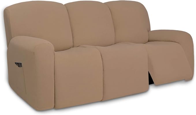 PureFit Super Stretch 3 Seats Recliner Chair Sofa Couch Cover by PureFit