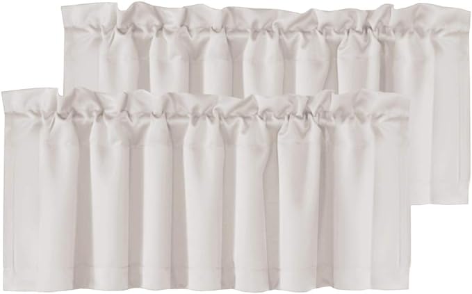 H.VERSAILTEX Blackout Valances for Windows, Kitchen Window Valance Curtains for by HVERSAILTEX