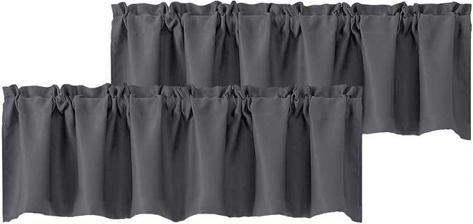 Chyhomenyc Charcoal Grey Valances by Chyhomenyc