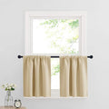 RYB HOME Cafe Curtains 24 inch Length, RV Curtains by RYBHOME