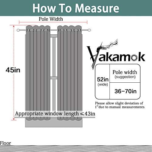 Yakamok 45 Inch Length Blackout Curtains - Image 6