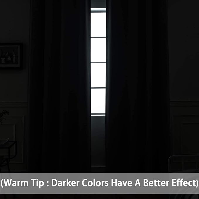 Yakamok Dark Green Blackout Curtains - Image 3