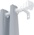 Curtain Rods for Windows 36-124 inch, 5/8 inch White Curtain Rod by Unknown