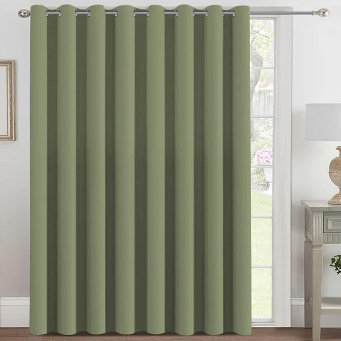 H.VERSAILTEX Blackout Patio Curtains 100 x 108 Inches Solid Thermal Insulated by HVERSAILTEX