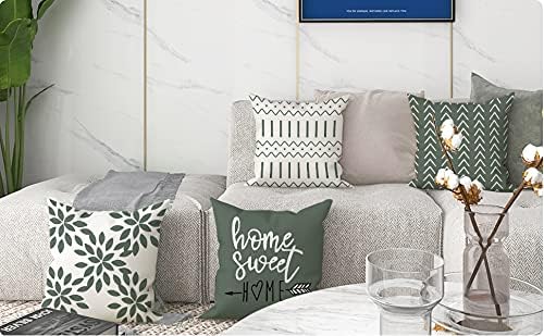 YCOLL Pillow Covers 18x18 Set of 4, Modern Sofa Throw Pillow Cover, Decorative - Image 7