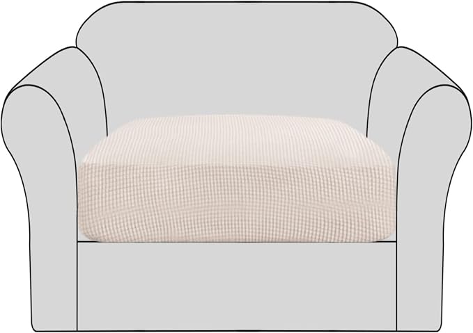 H.VERSAILTEX Stretch Couch Cushion Covers Individual Seat Sofa Chair Slipcovers by HVERSAILTEX