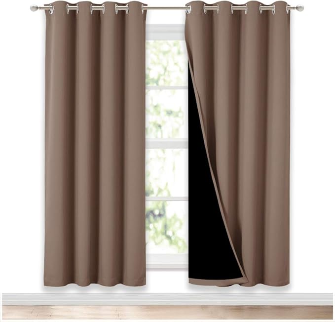 NICETOWN Living Room Completely Shaded Draperies, Privacy Protection & Noise by NICETOWN