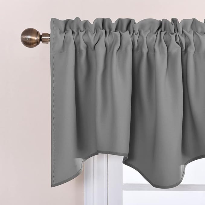 NICETOWN Sliver Grey Valances for Windows - Image 2