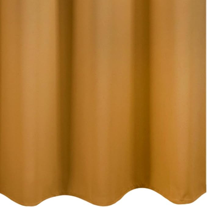 LEMOMO Mustard Yellow Thermal Blackout Curtains/42 x 95 Inch/Set of 2 Panels - Image 8