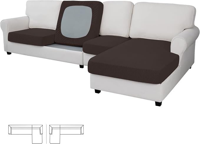 Easy-Going Stretch 4 Pieces Couch Cushion Covers by Easy-Going