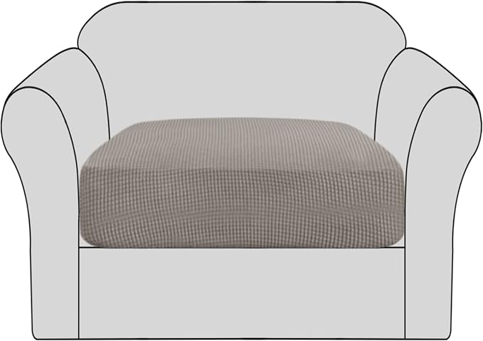 H.VERSAILTEX Stretch Couch Cushion Covers Individual Seat Sofa Chair Slipcovers by HVERSAILTEX
