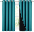 NICETOWN 100% Blackout Curtains 54 inches Long, Double-Deck Completely Blackout by NICETOWN
