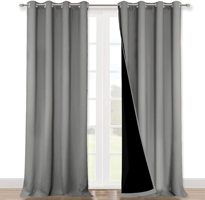 NICETOWN Full Shade Curtain Panels, Pair of Energy Smart & Noise Blocking Out by NICETOWN