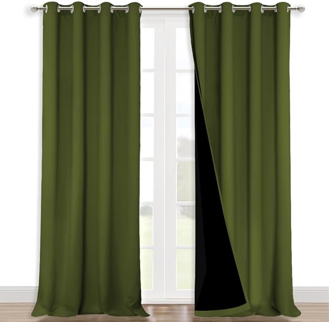 NICETOWN Full Shading Curtains 90" Long 2 Panels Set by NICETOWN