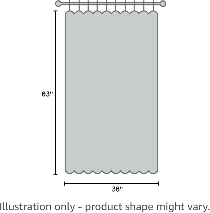 Deconovo Blackout Curtains, Thermal Insulated, W38 x L63 2 Panels, Back Tab - Image 10