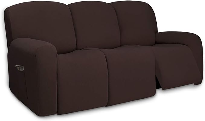 PureFit Super Stretch 3 Seats Recliner Chair Sofa Couch Cover by PureFit