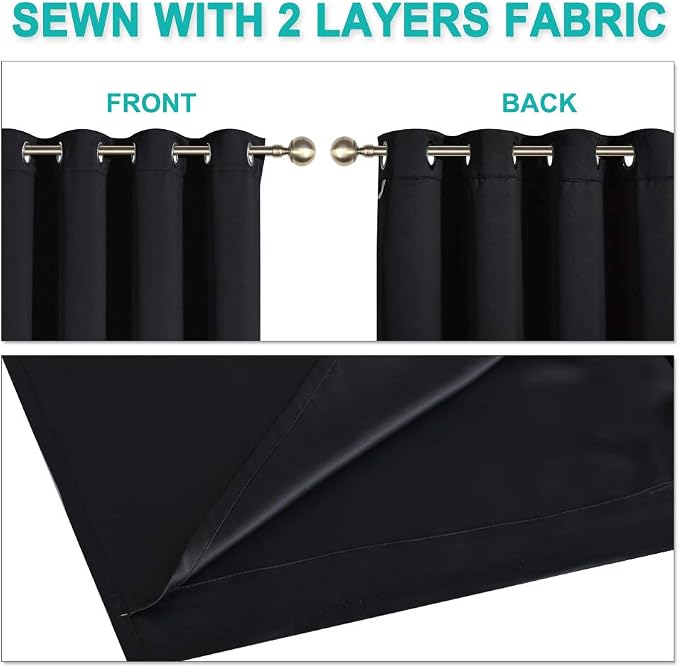 NICETOWN Extra Long Truly Blackout Drapes - Image 5