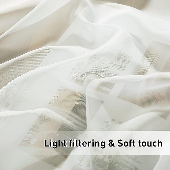 RYB HOME Sheer Outdoor Curtains - Image 6
